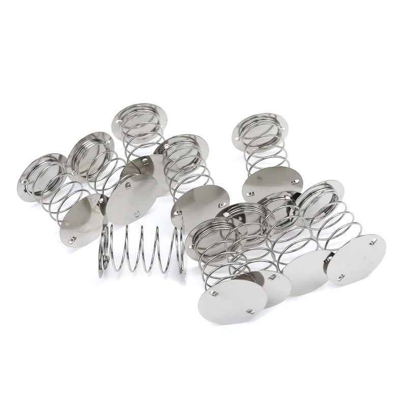 HNGSON Metal Spring Base Silver Spiral Wobbles Spring Craft Shaking Sping Double Sided,1.73"×1.42",10-Pack - Image 4